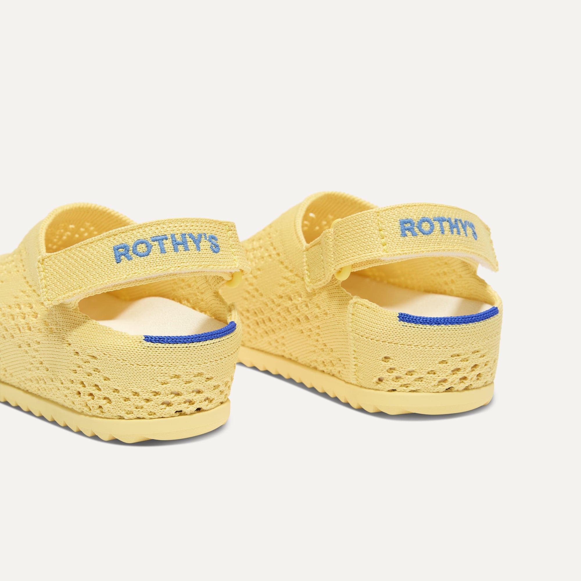 Rothy's The Kids Clog zoccoli bimbo Sunny Crochet giallo