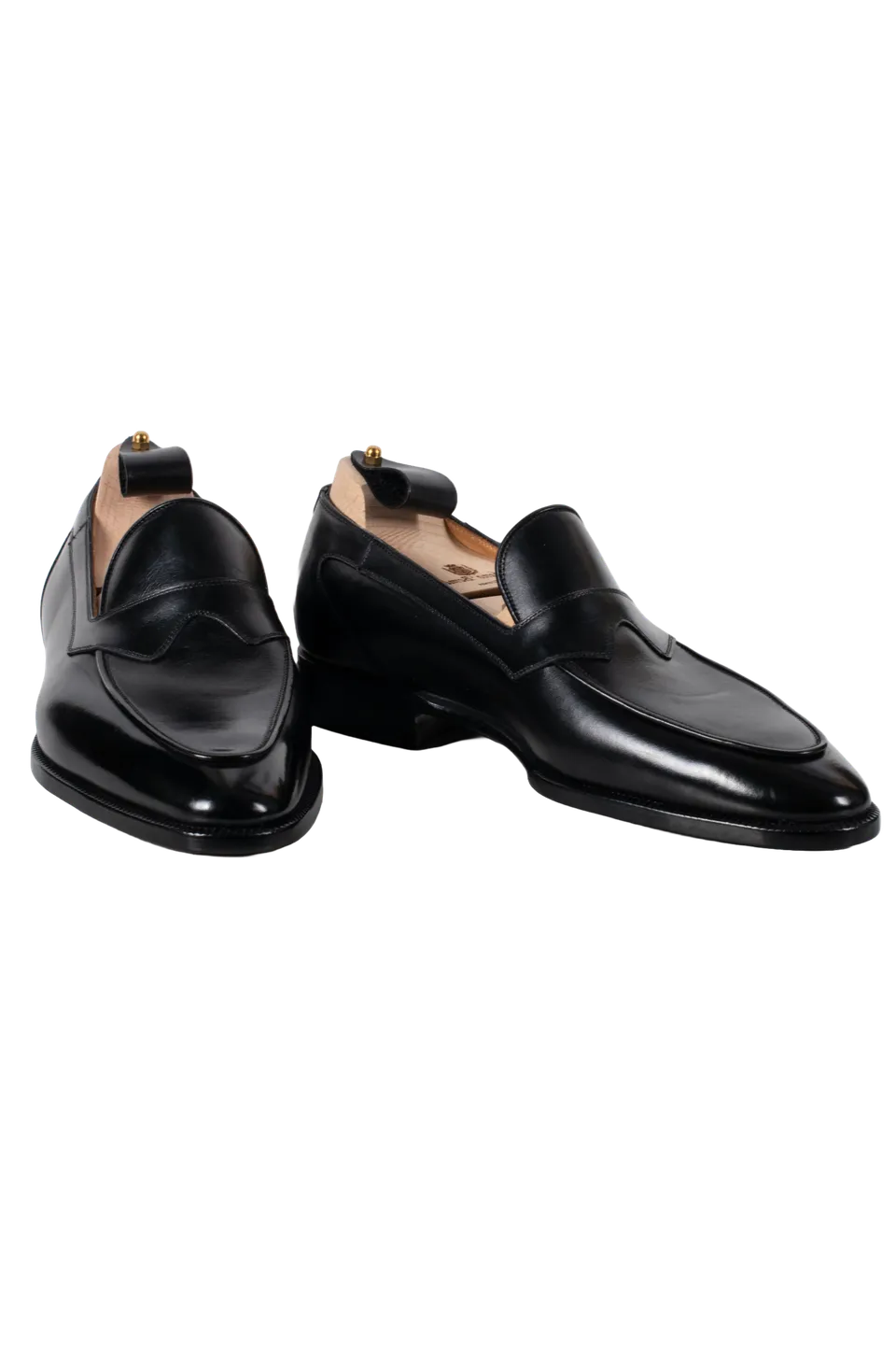 Stefano Bemer C1350 Mocassini Pelle Neri Box Calf Classici