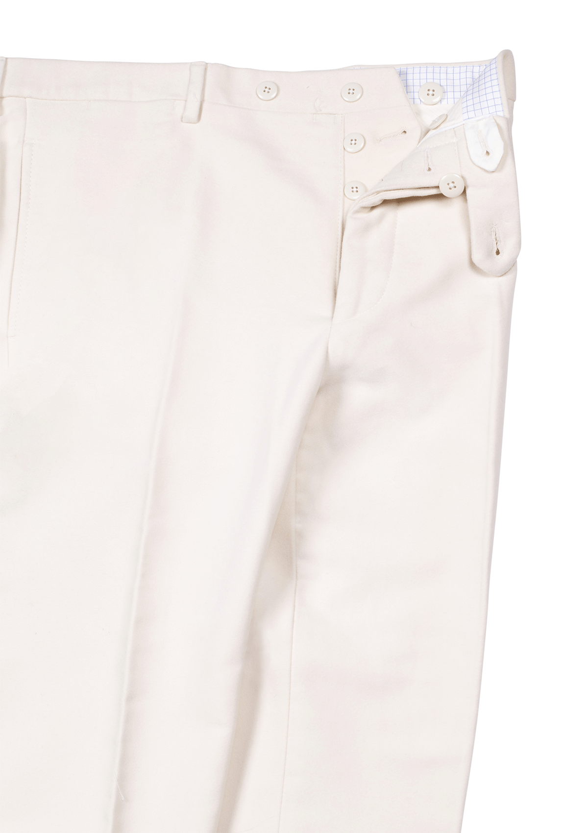 Stefano Bemer Trousers SV3061 Pantaloni Crema Cotone
