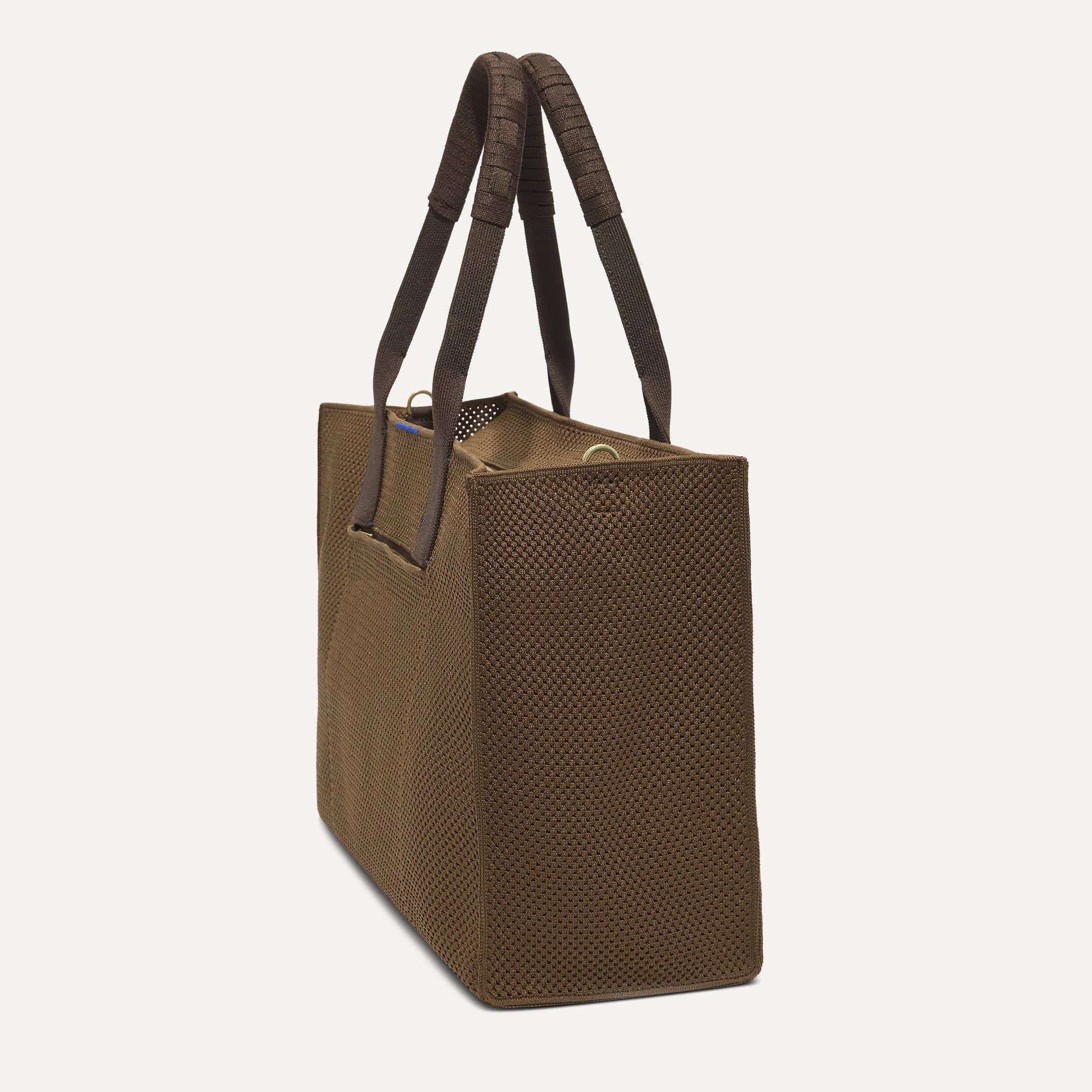 Rothy's The Classic Tote borsa Cinnamon Open-Knit con zip