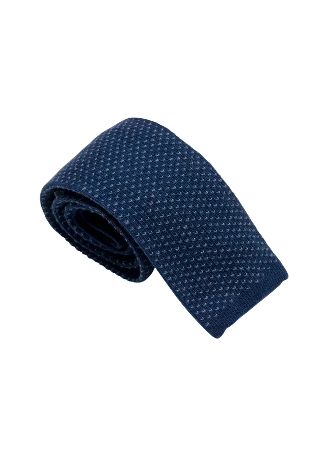Stefano Bemer Maglia Cravatta Lana Blu Azzurro Pattern 2
