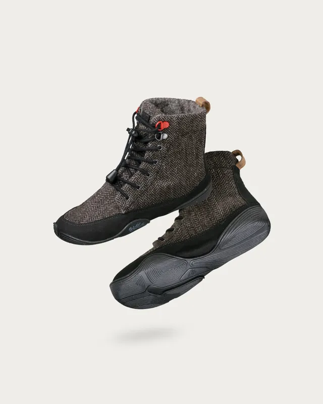 Wildling Shoes North Wolf stivaletto lana nero caldo bimbo