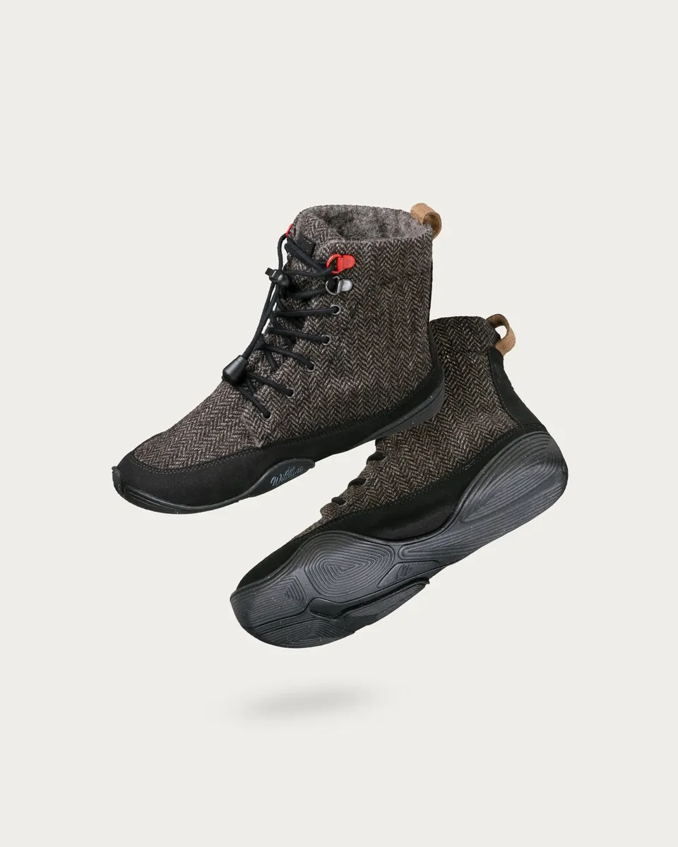 Wildling Shoes North Wolf stivaletto lana nero caldo bimbo