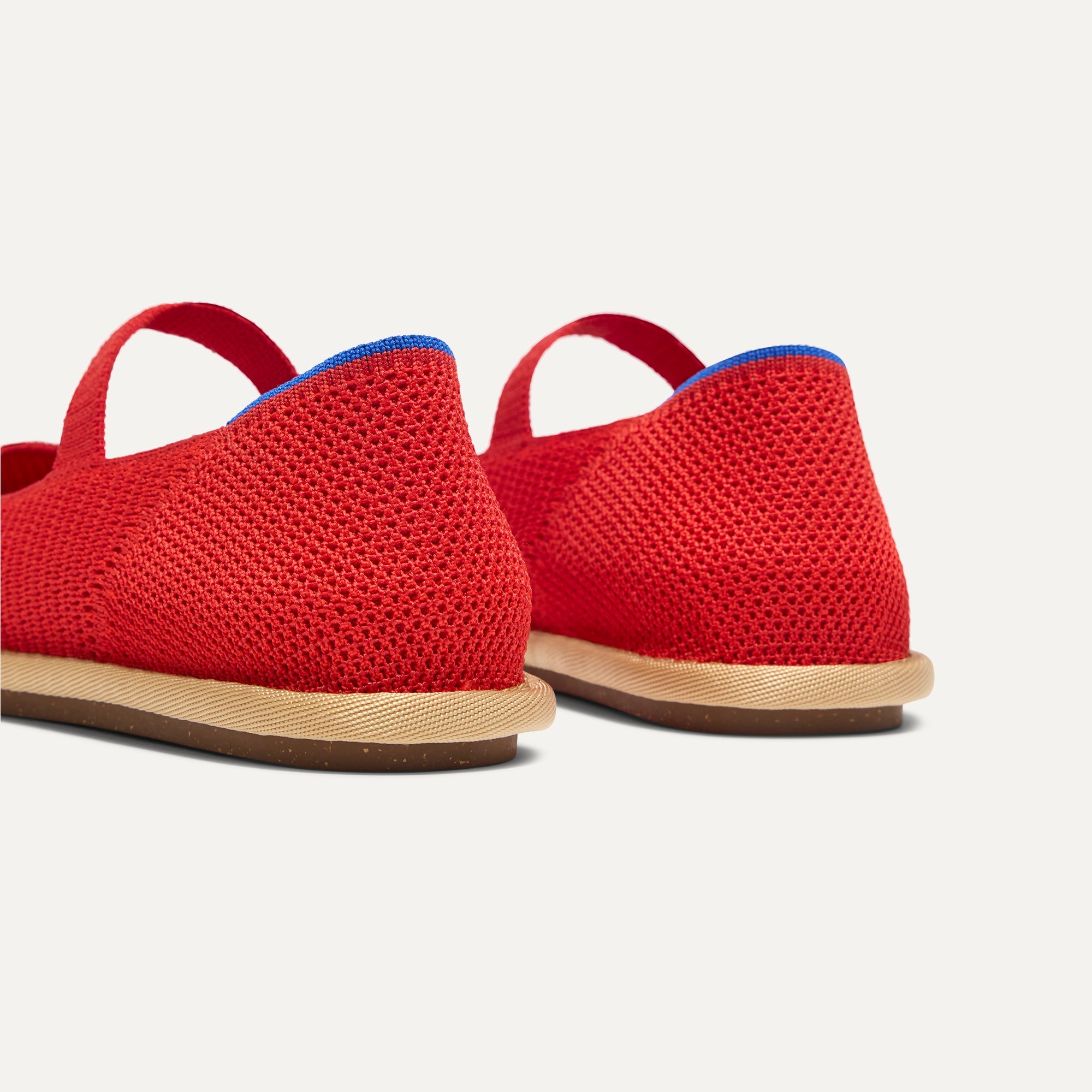 Rothy's The Cruiser Mary Jane ballerine rosse Poppy Raffia