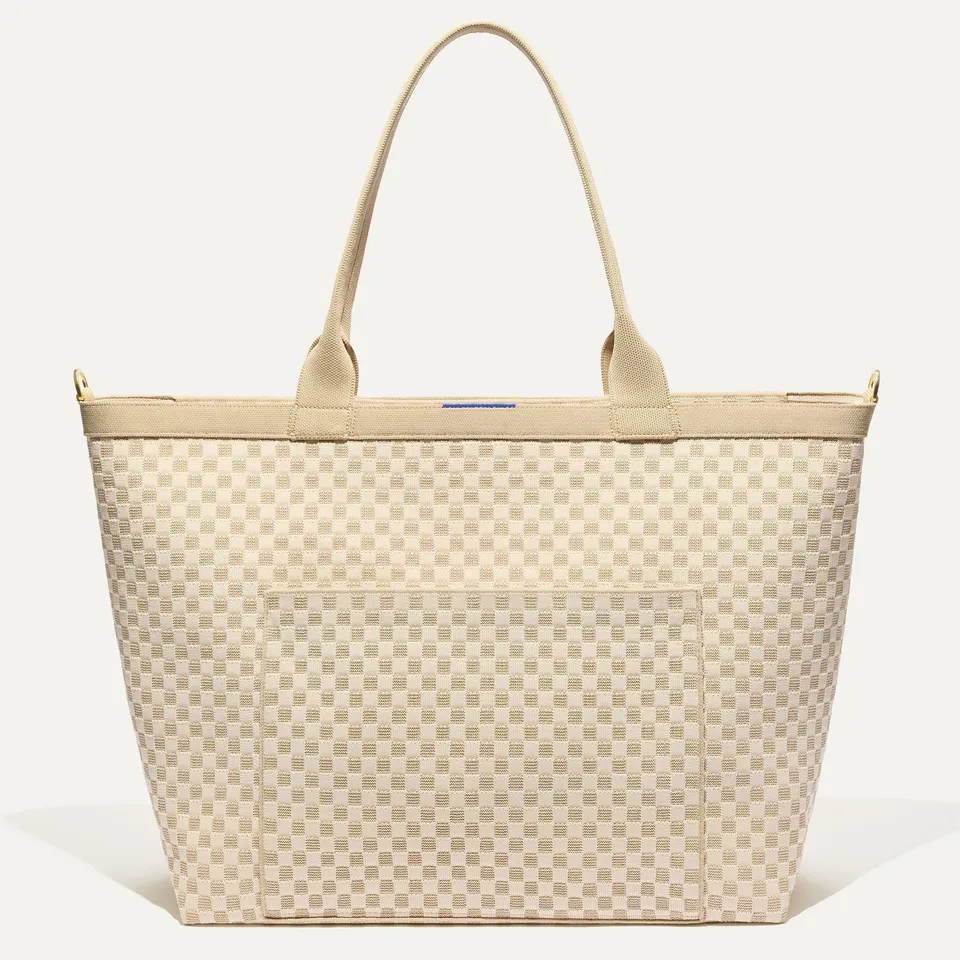 Rothy's The Zip Travel Tote borsa viaggio Parchment