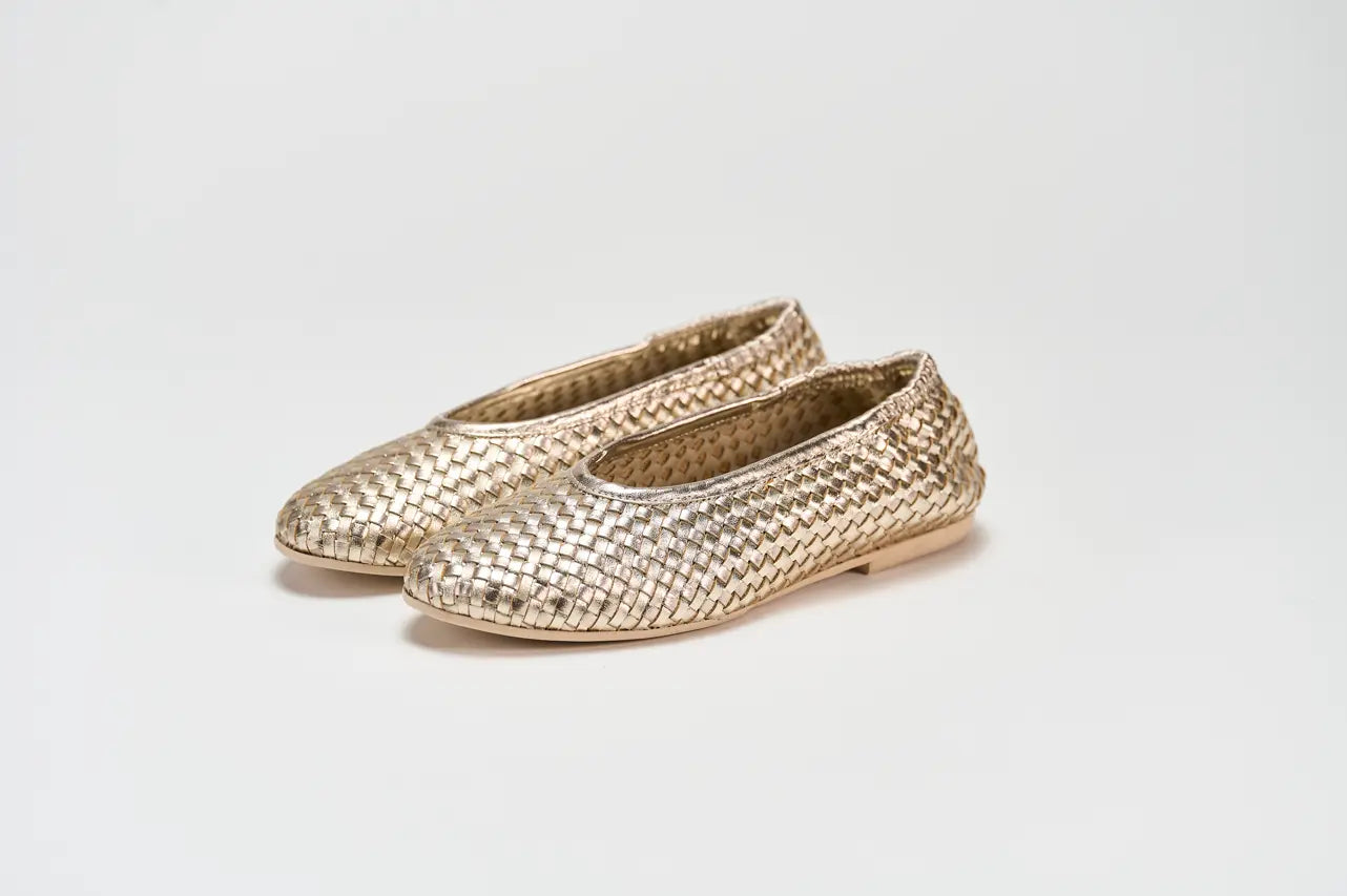 Sandro Barbera Brunella 1 ballerina donna platino nappa