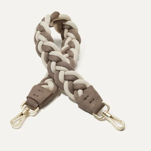 Rothy's The Shoulder Strap tracolla Cream Cocoa Braid beige