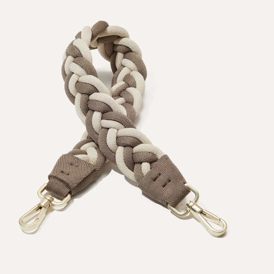 Rothy's The Shoulder Strap tracolla Cream Cocoa Braid beige