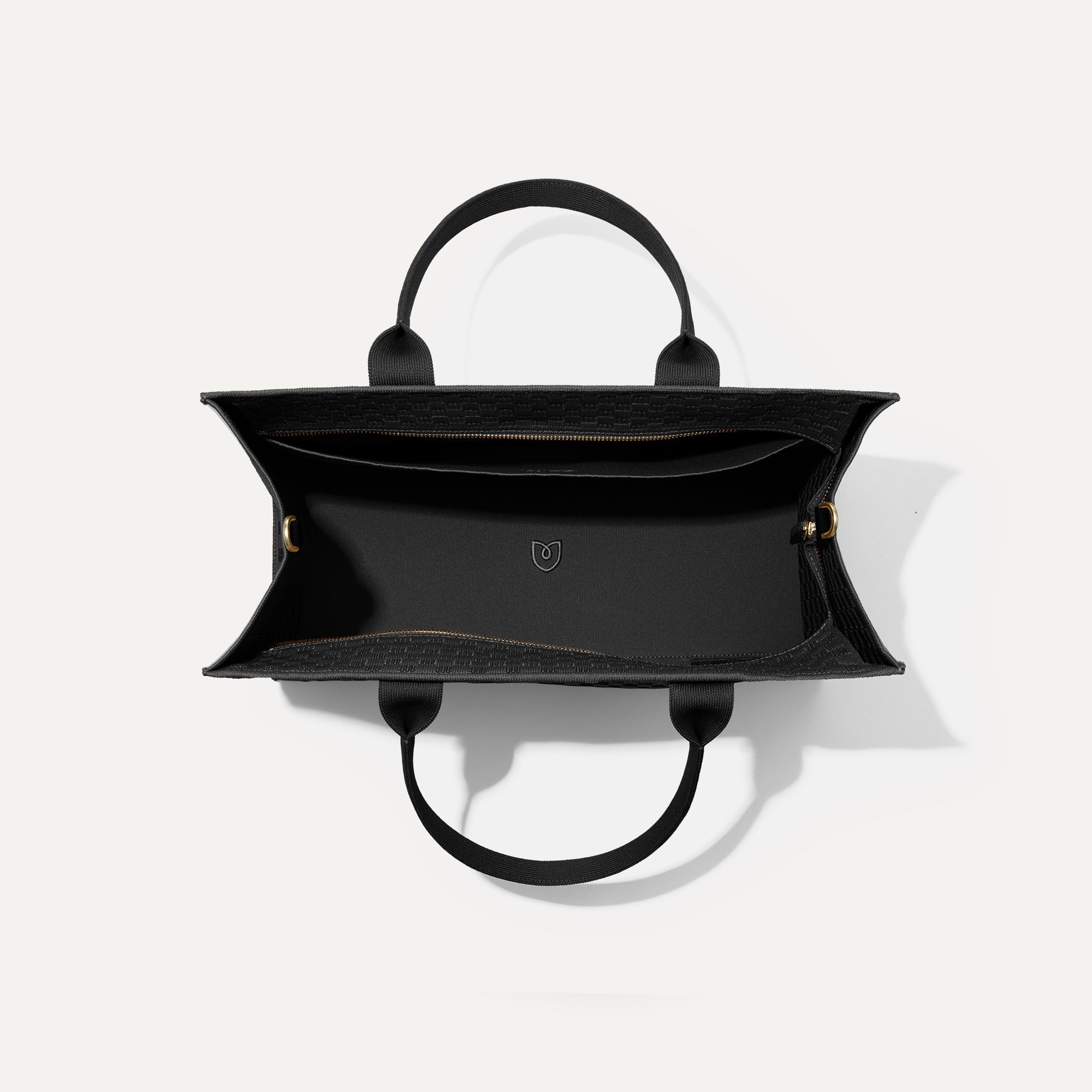 Rothy's The Classic Tote borsa tote Black Sand con zip