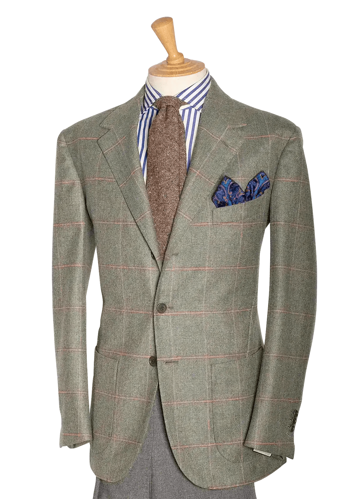 Stefano Bemer Blazers giacca tweed salvia taglia 50