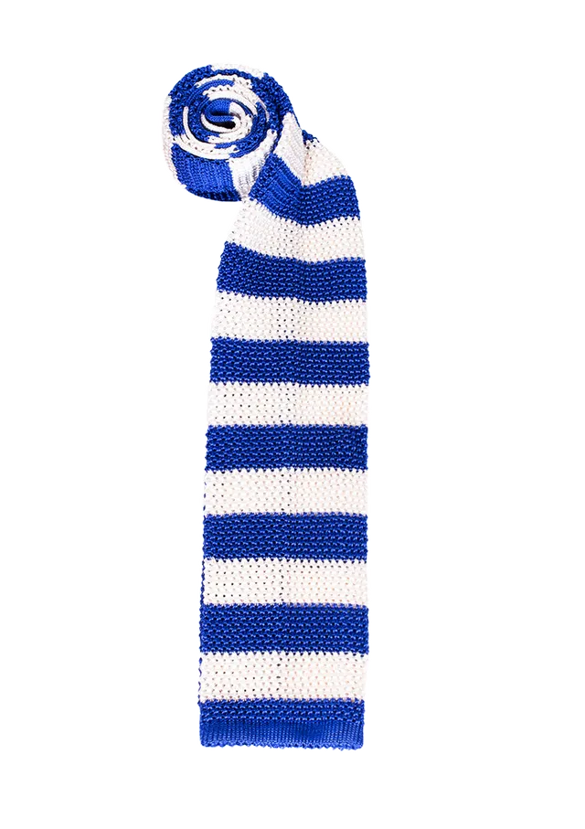 Stefano Bemer Ties SV5005 cravatta seta righe blu