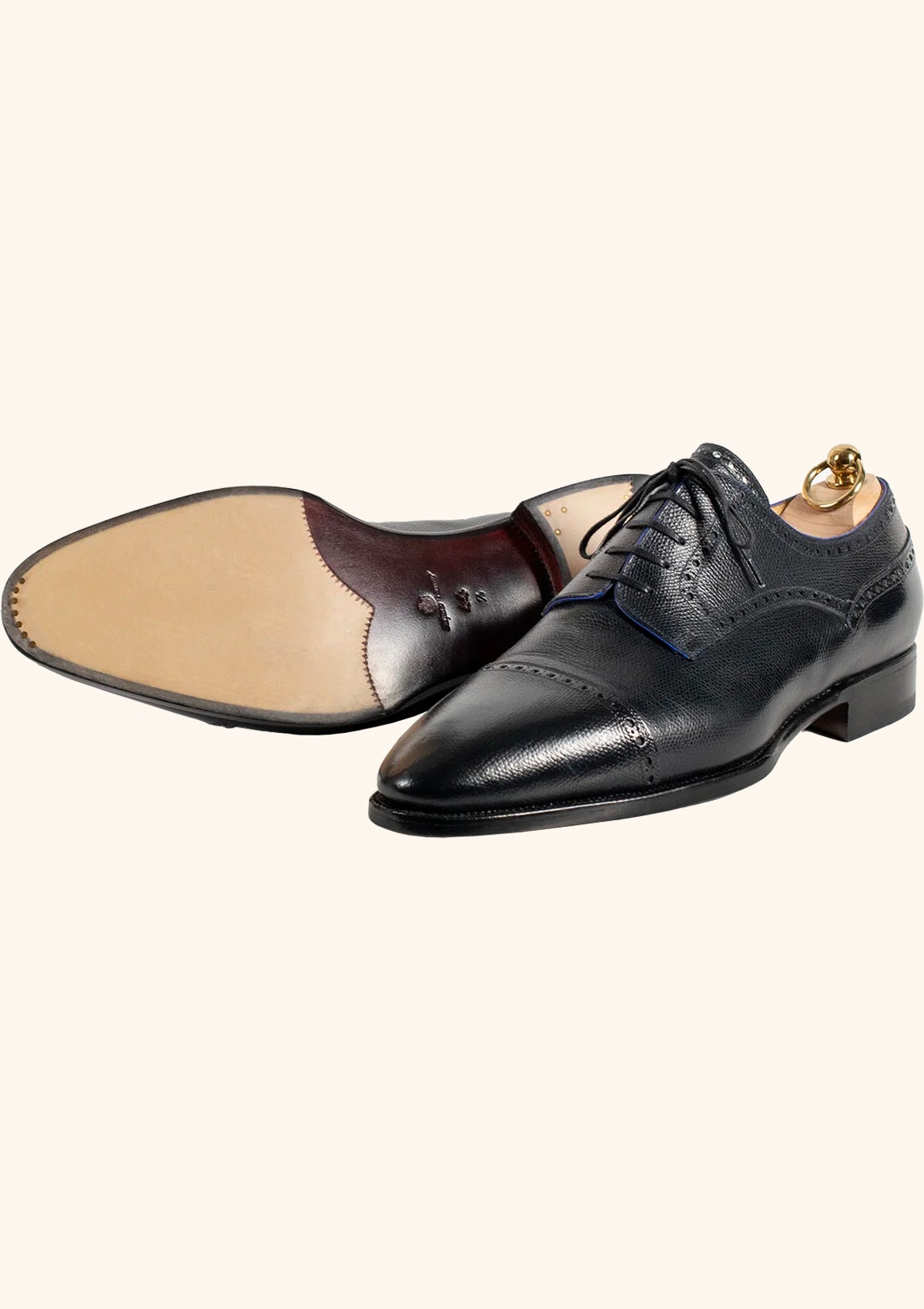 Stefano Bemer Derbies C5320 scarpe derby blu 44.5