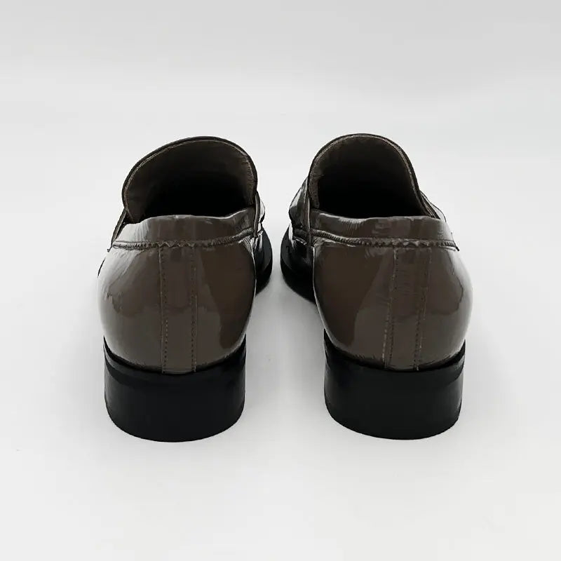 Sandro Barbera & Figli 663 mocassino vernice fango tacco 3