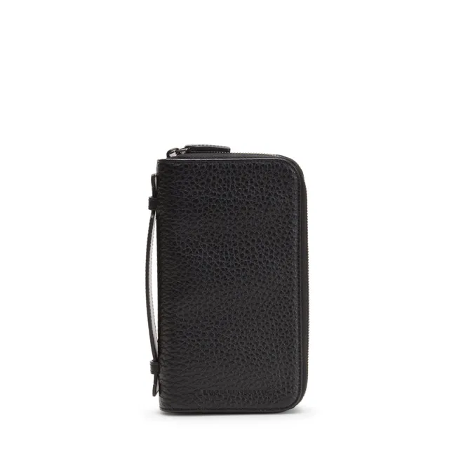 F.lli Rossetti Organizer Uomo Pelle Nero Doppia Zip