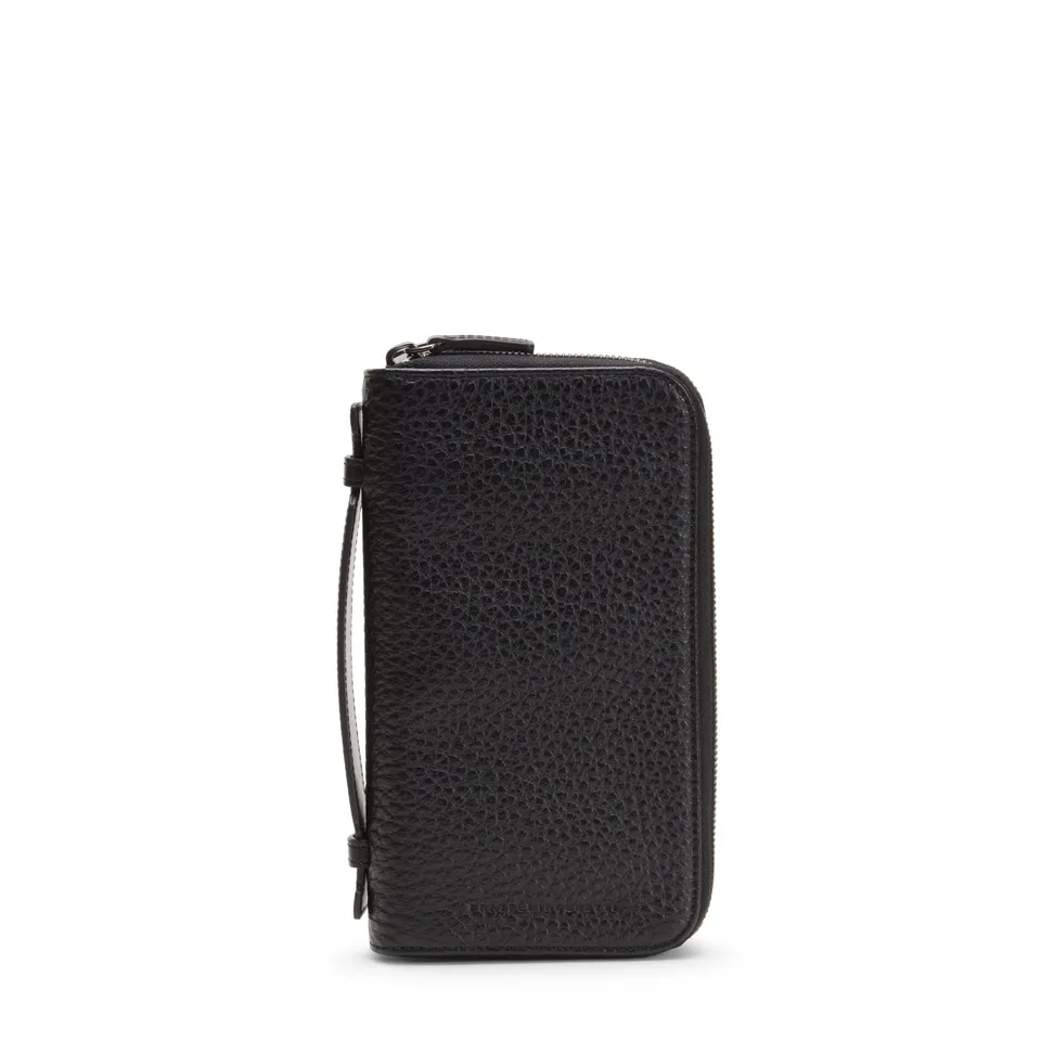 F.lli Rossetti Organizer Uomo Pelle Nero Doppia Zip