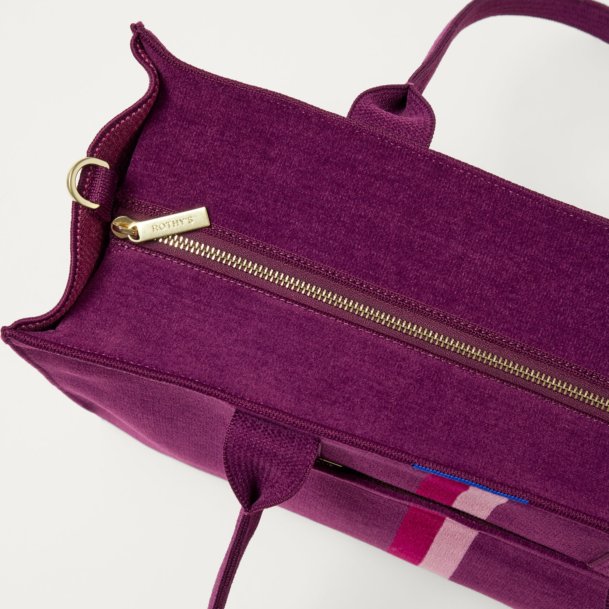 Rothy's Classic Tote tote bag ReVelvet Orchid viola