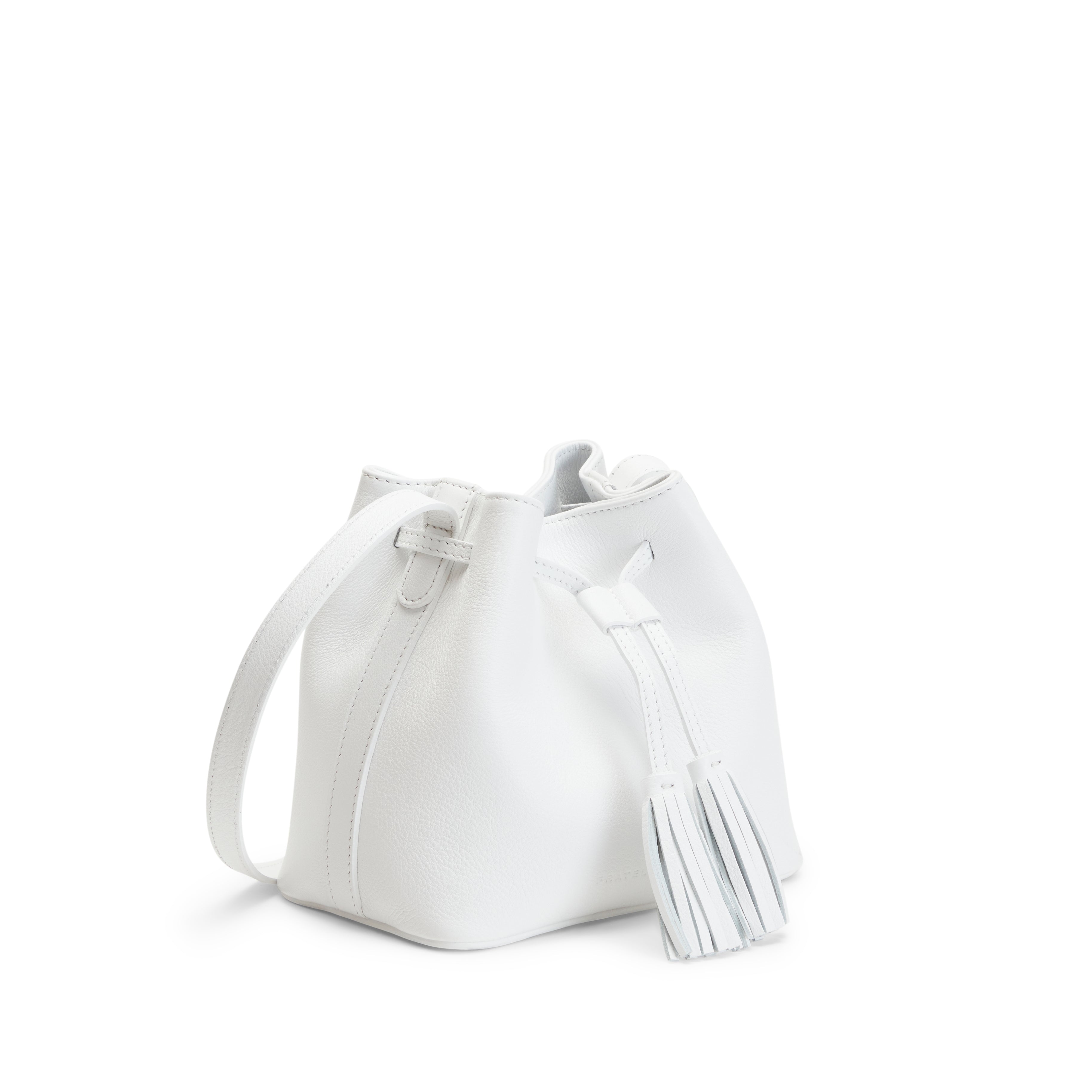 F.lli Rossetti 84730 Bucket Bag Donna Bianca Pelle
