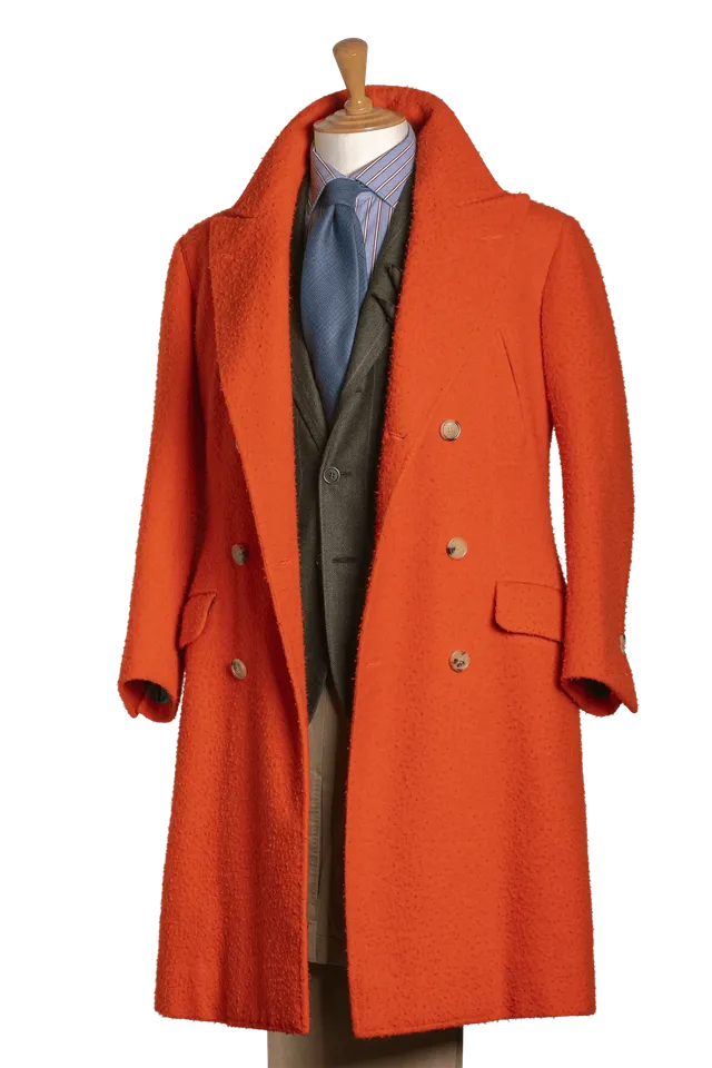 Stefano Bemer Overcoats SV4002 Cappotto Lana Arancione
