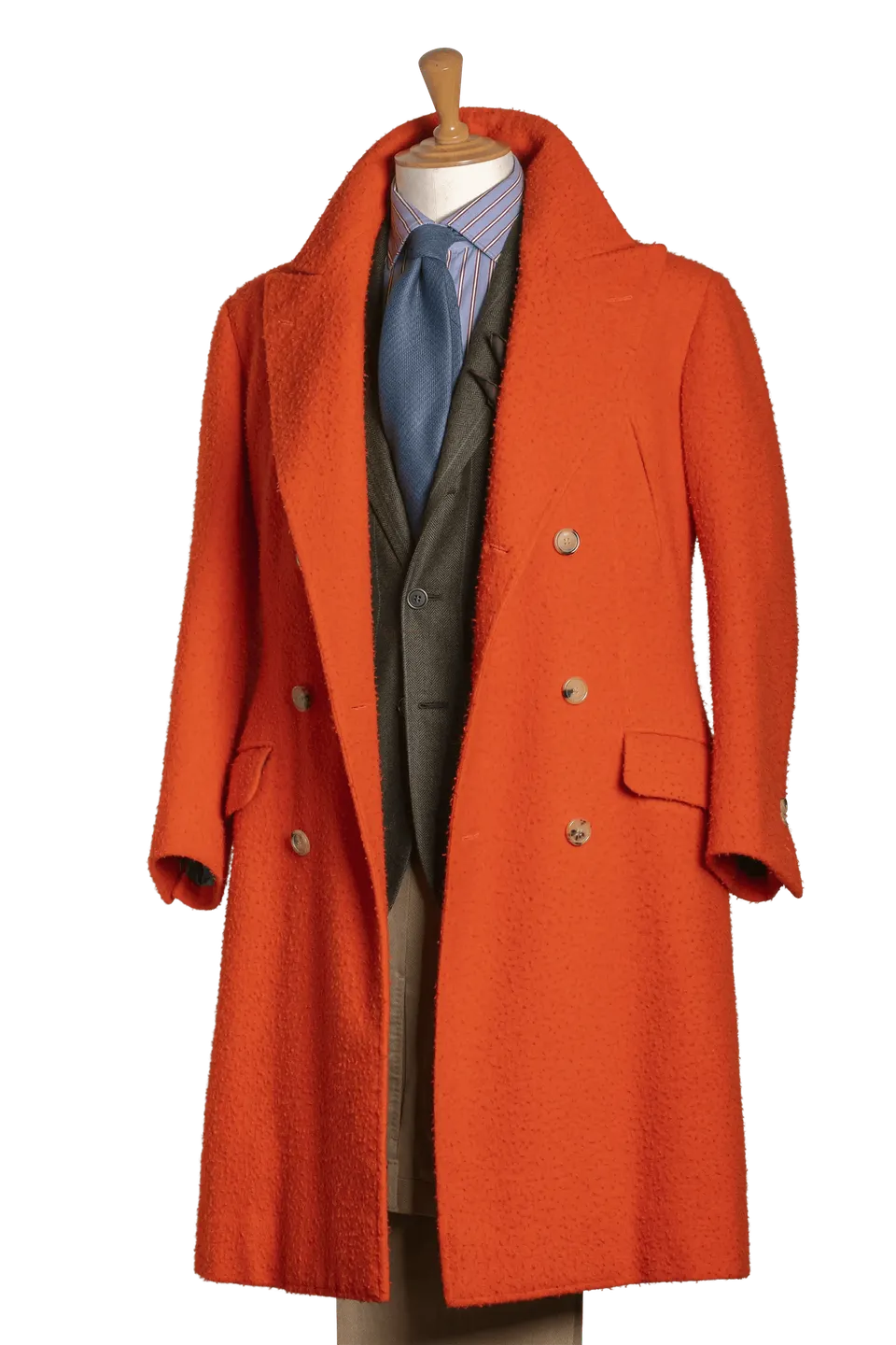 Stefano Bemer Overcoats SV4002 Cappotto Lana Arancione