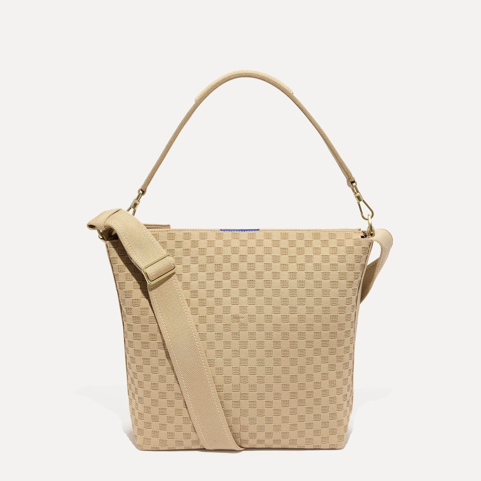 Rothy's Mini Zip Bucket borsa Knot Brown secchiello tracolla