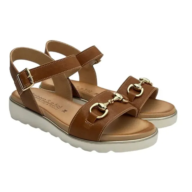 Sandro Barbera 1058 sandalo donna cuoio pelle