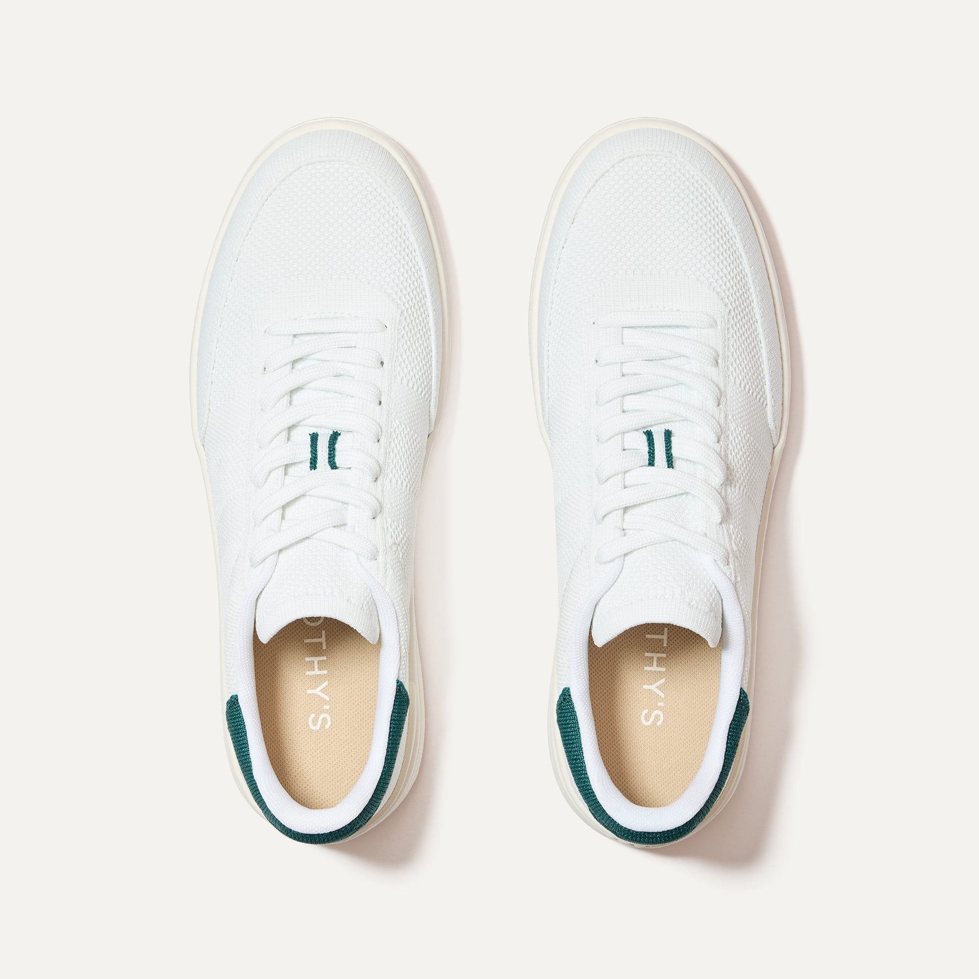 Rothy's The Men's Court Sneaker sneakers Turf bianco verde bosco