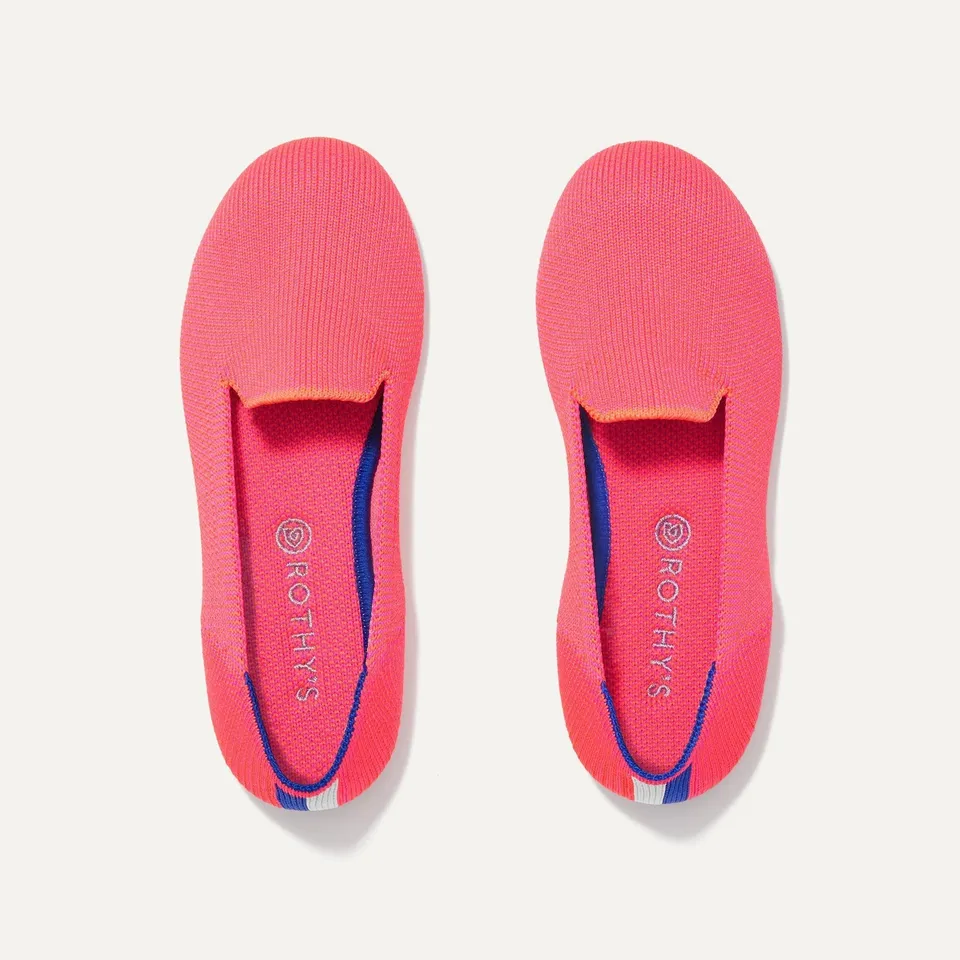 Rothy's The Kids Loafer mocassini bimba Flamingo rosa neon