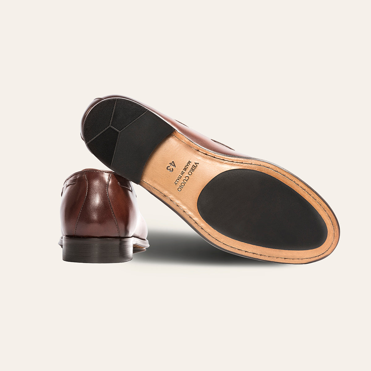 Dellovo Chiaiolella mocassini uomo cognac pelle