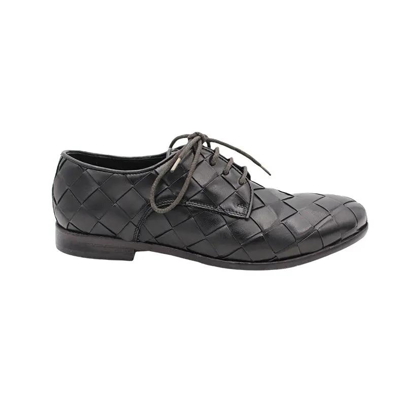 Sandro Barbera 477/7 stringate uomo derby pelle nero