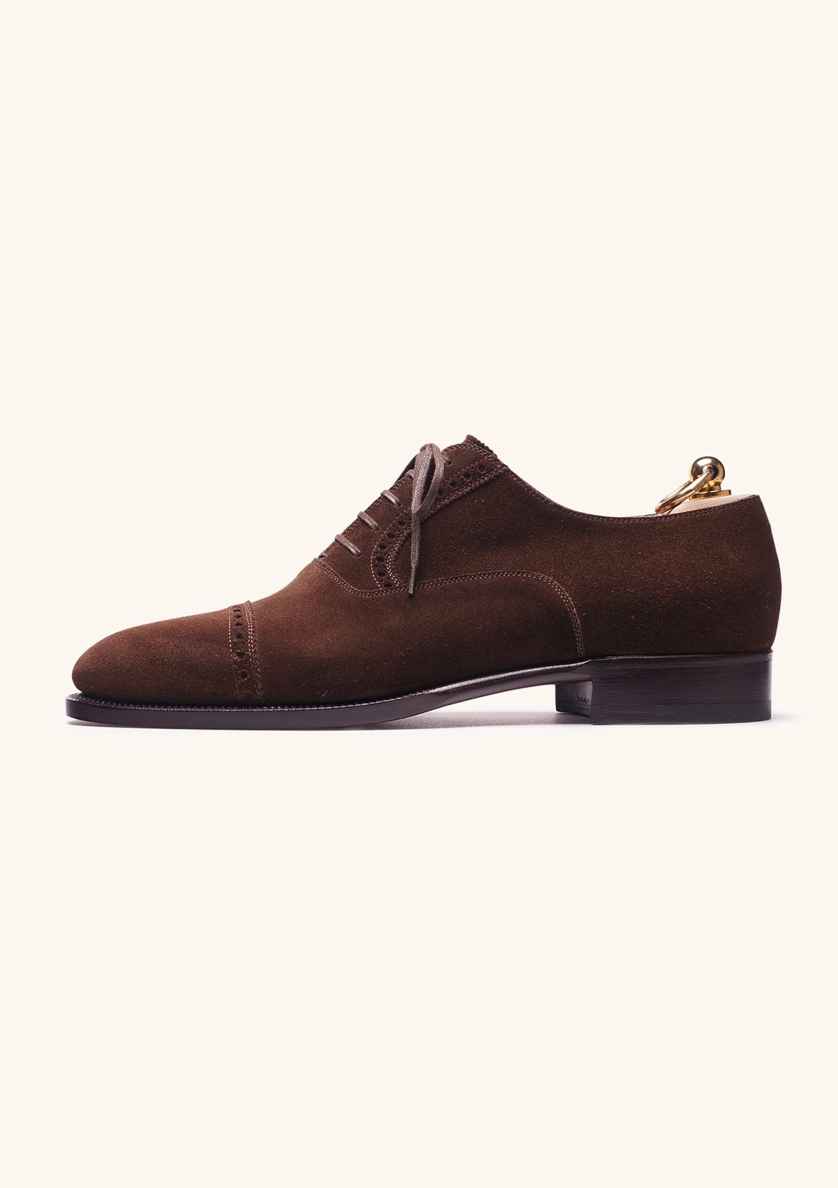 Stefano Bemer Oxfords C6370 scarpe camoscio marrone 42