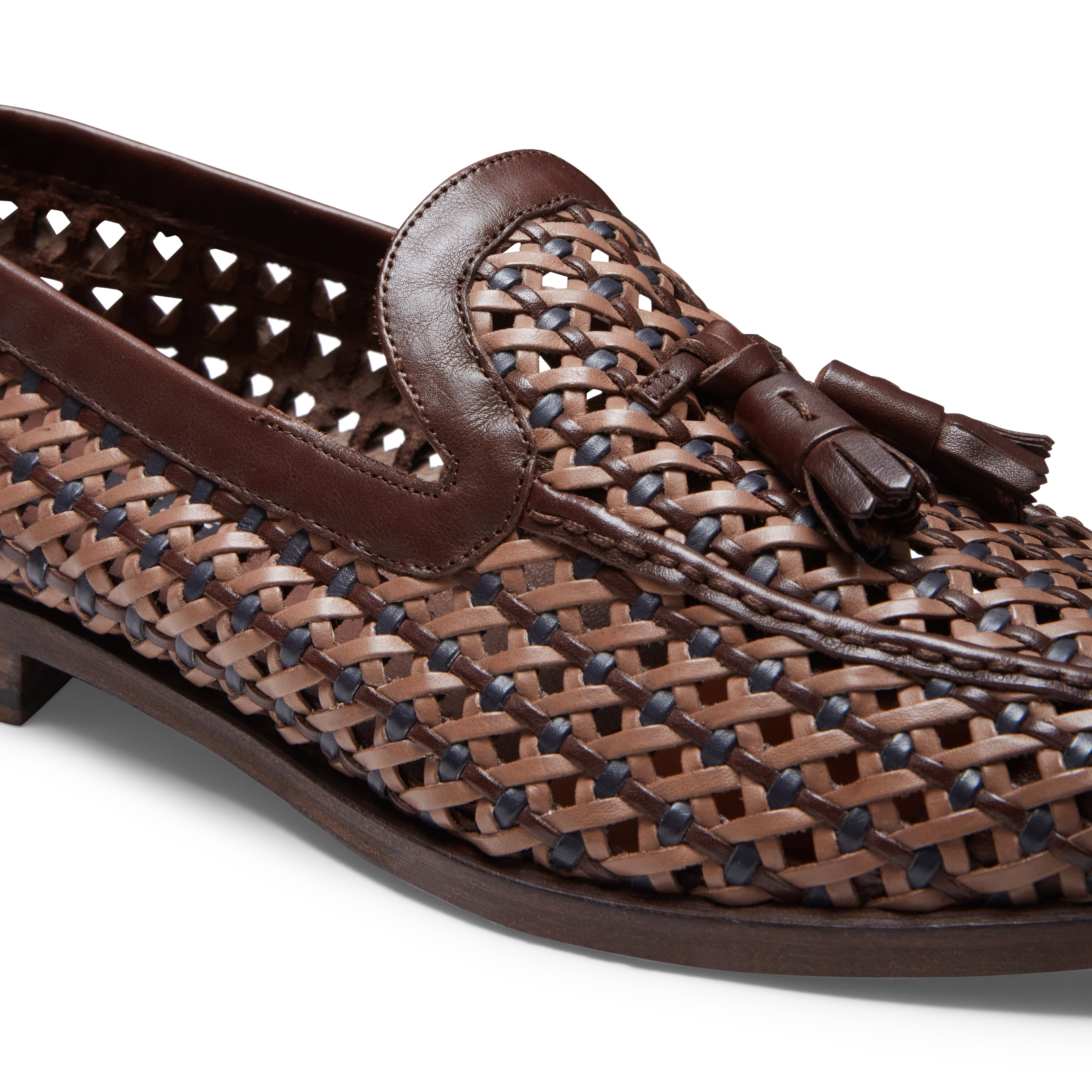 F.lli Rossetti Brera Mocassino Uomo Pelle Mogano Beige