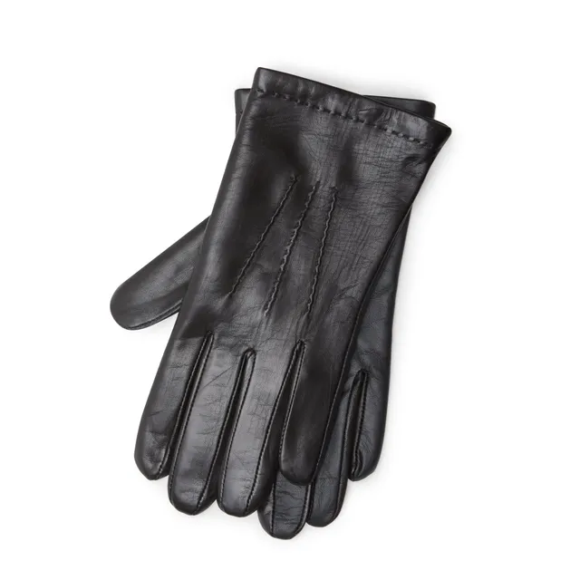 F.lli Rossetti Guanto Nero in Pelle Touch da Uomo