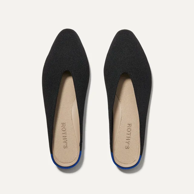 Rothy's The Almond Demi ballerina donna Black punta mandorla