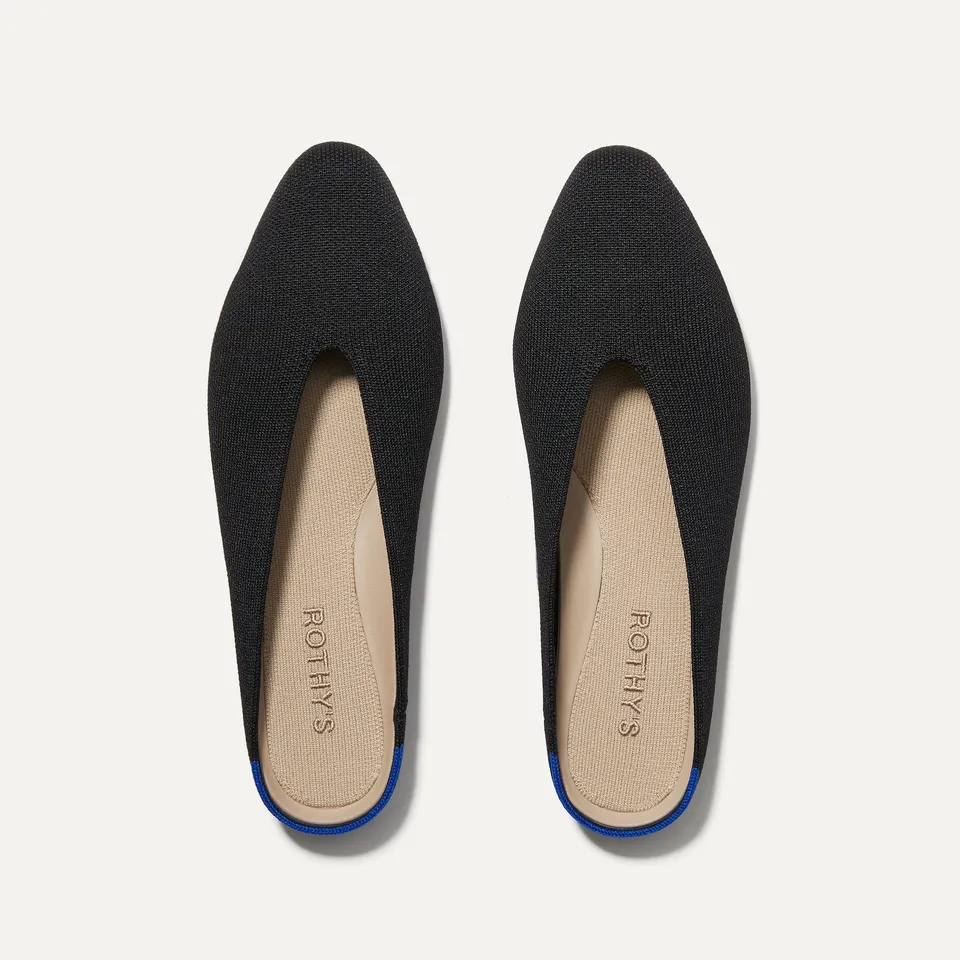 Rothy's The Almond Demi ballerina donna Black punta mandorla