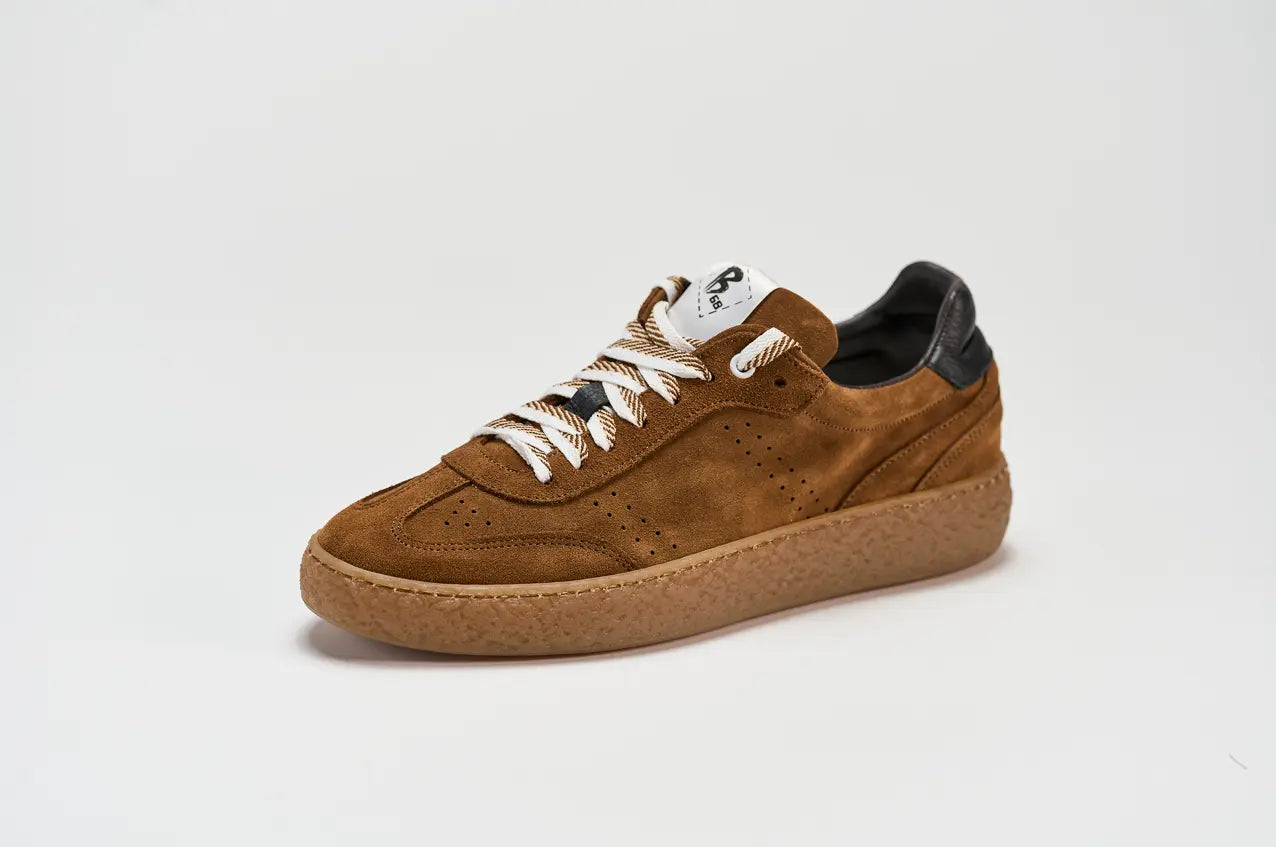 Sandro Barbera B68 Vibe Cuir Sneaker Uomo Cumino Pelle