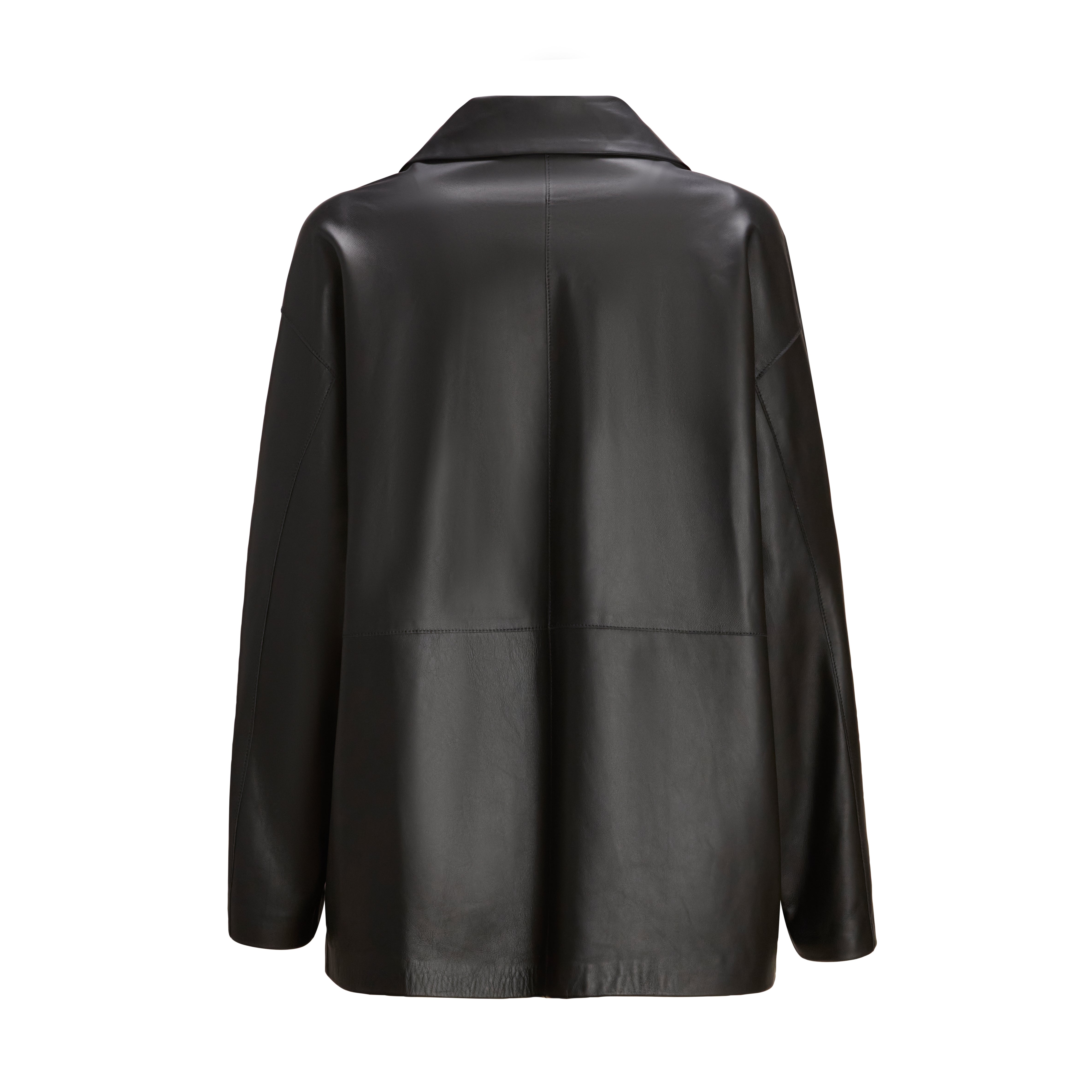 F.lli Rossetti 98408 Giacca Pelle Nera Nappa Donna