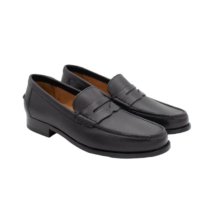 Sandro Barbera 0405 mocassino uomo nero in pelle