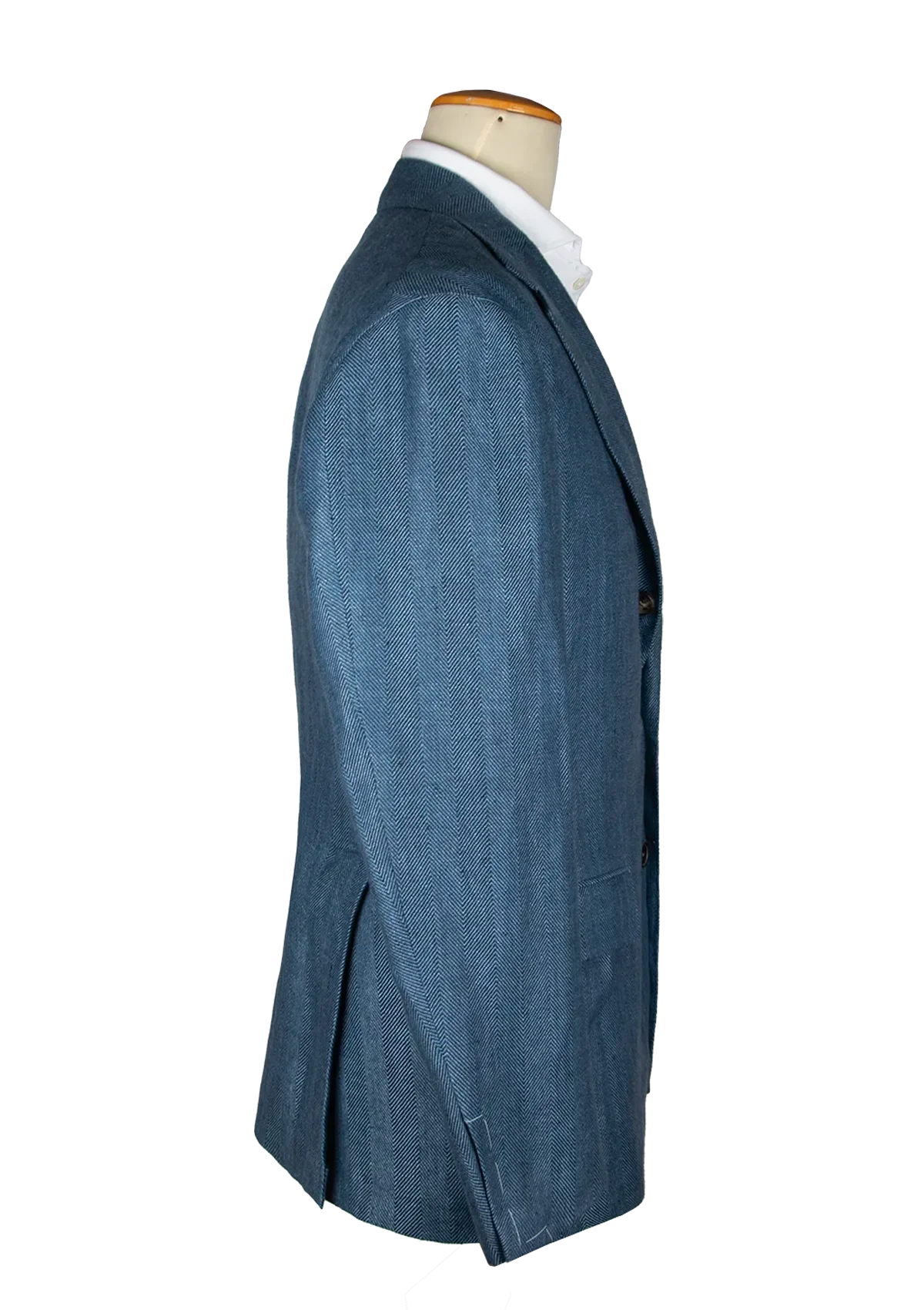 Stefano Bemer SV2102 giacca lino blu spigata 50