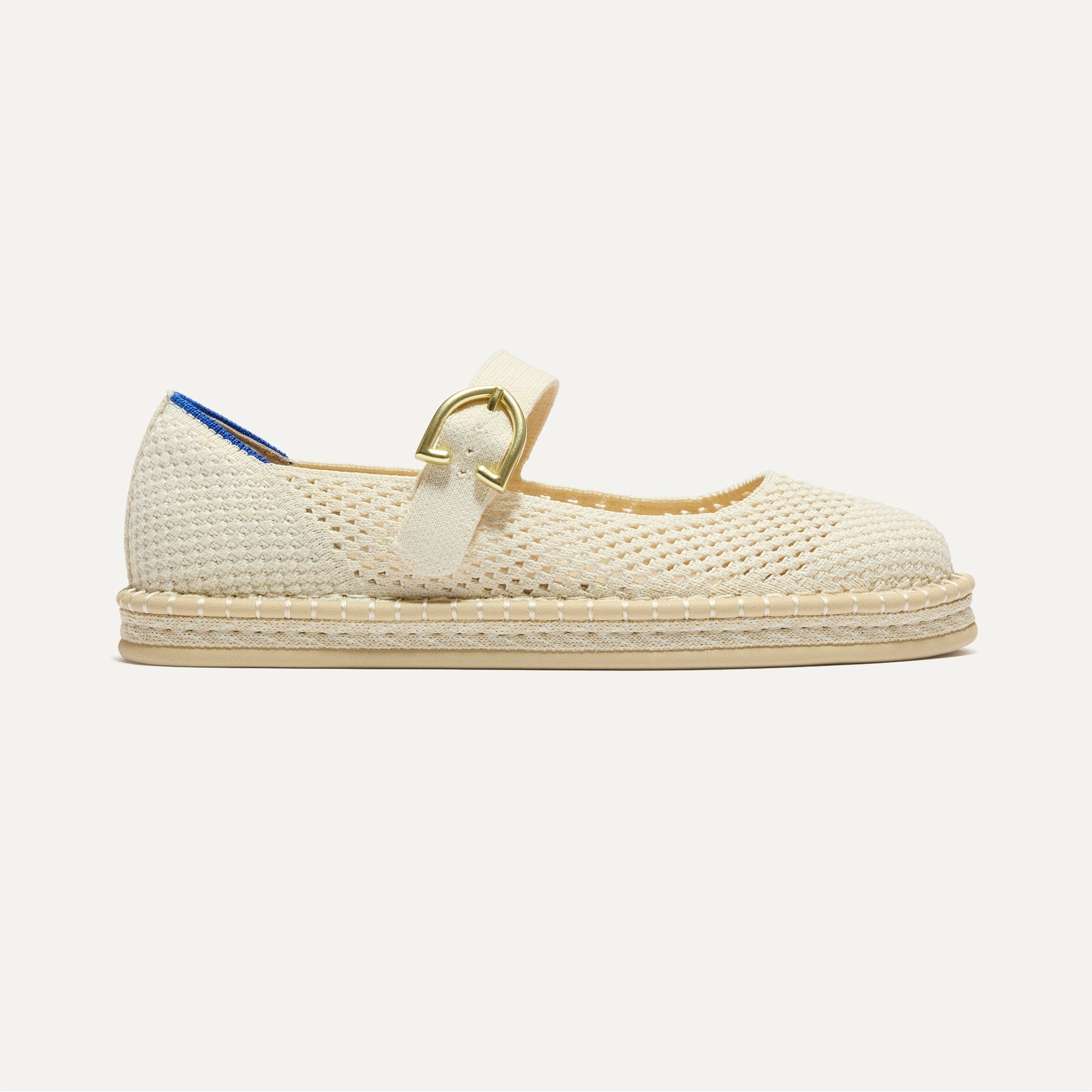 Rothy's Espadrille Mary Jane ballerine Jasmine avorio