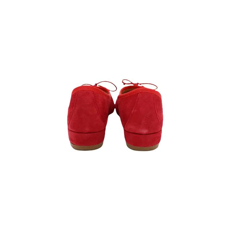 Sandro Barbera 68700 ballerina pelle rossa fondo cuoio