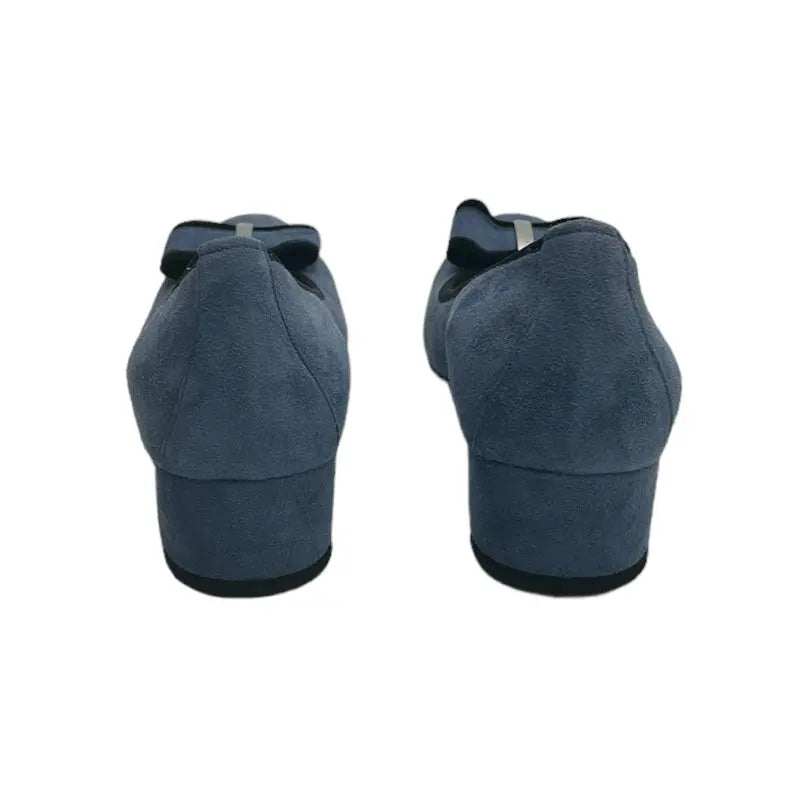Sandro Barbera Stringate Donna 441 décolleté denim camoscio