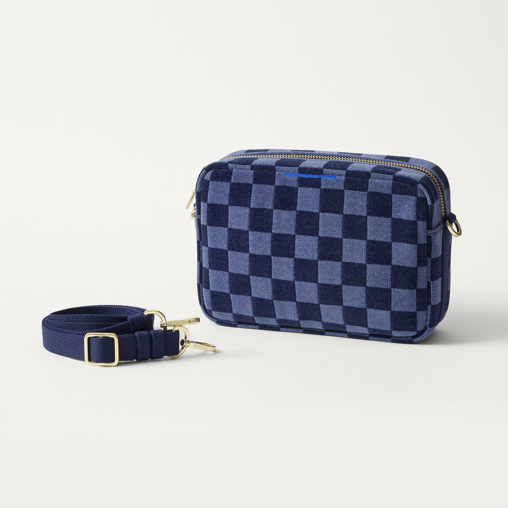 Rothy's Crossbody Camera Bag tracolla Blue Ink 20 cm