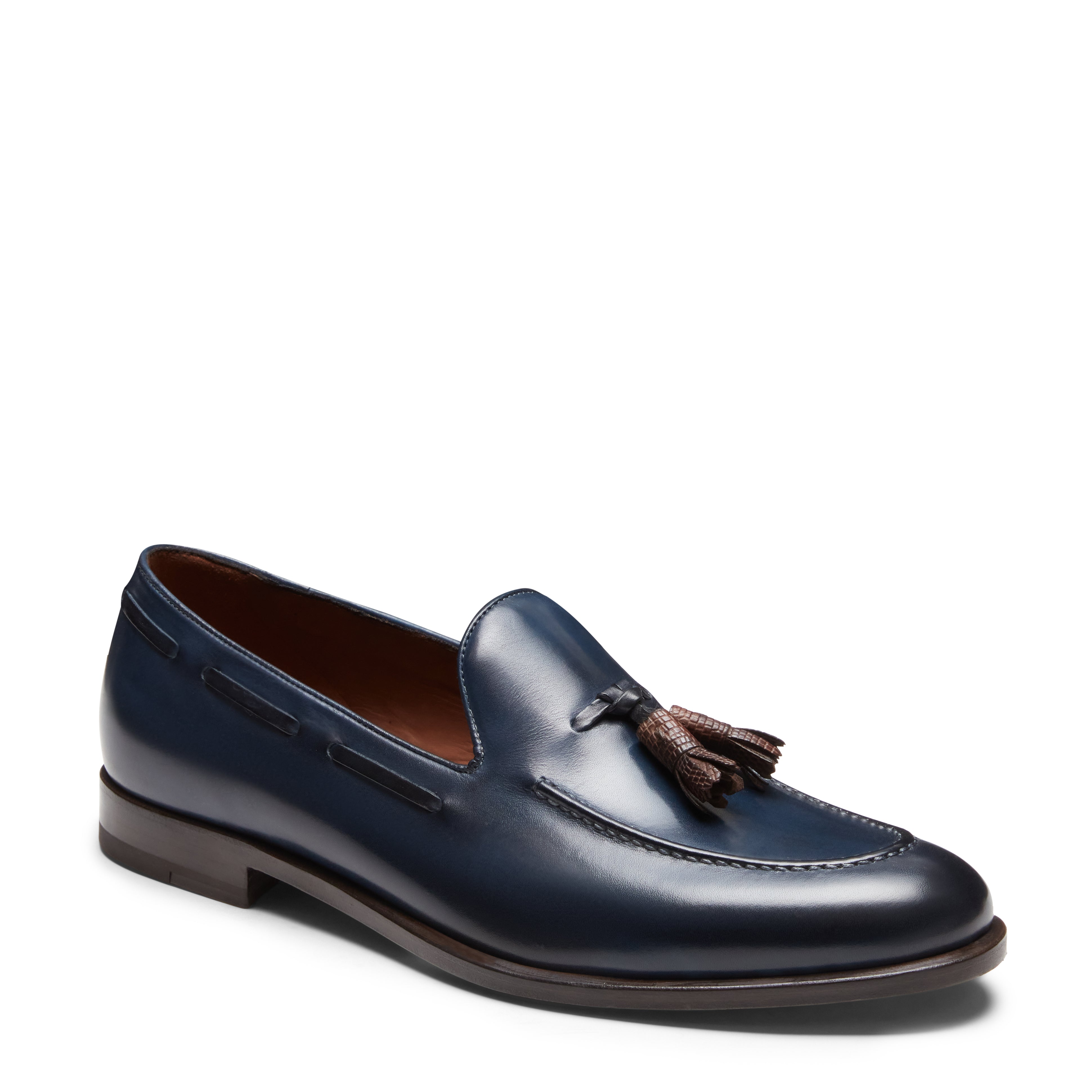 F.lli Rossetti Brera 15167 mocassino uomo pelle blu marine