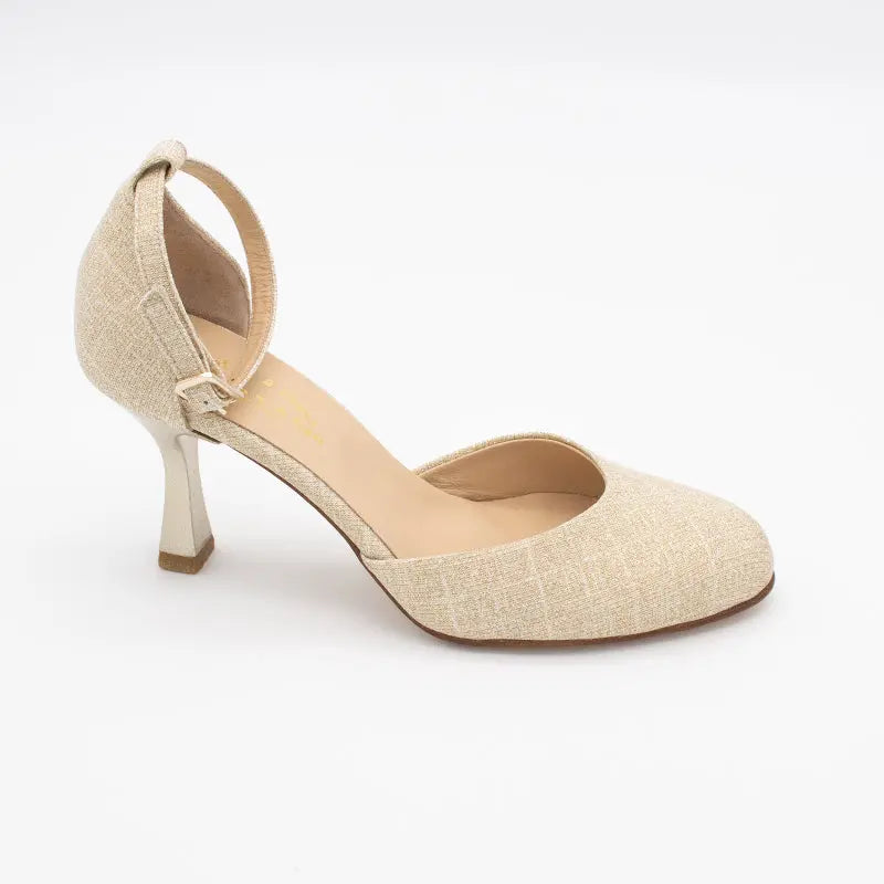 Sandro Barbera & Figli 602 Galassia sandali oro tacco 7 cm pelle