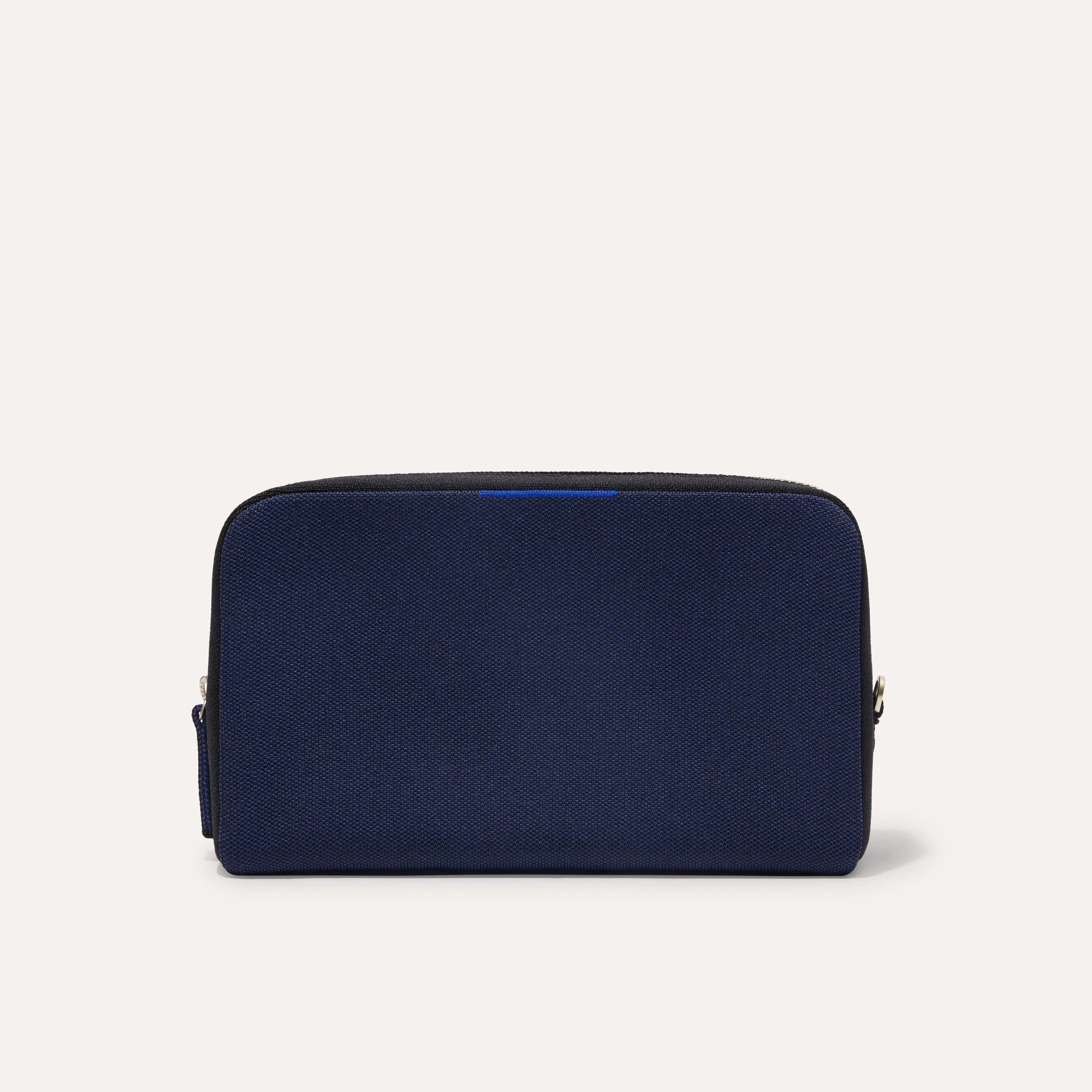 Rothy's Universal Pouch pochette Sapphire and Onyx viaggio