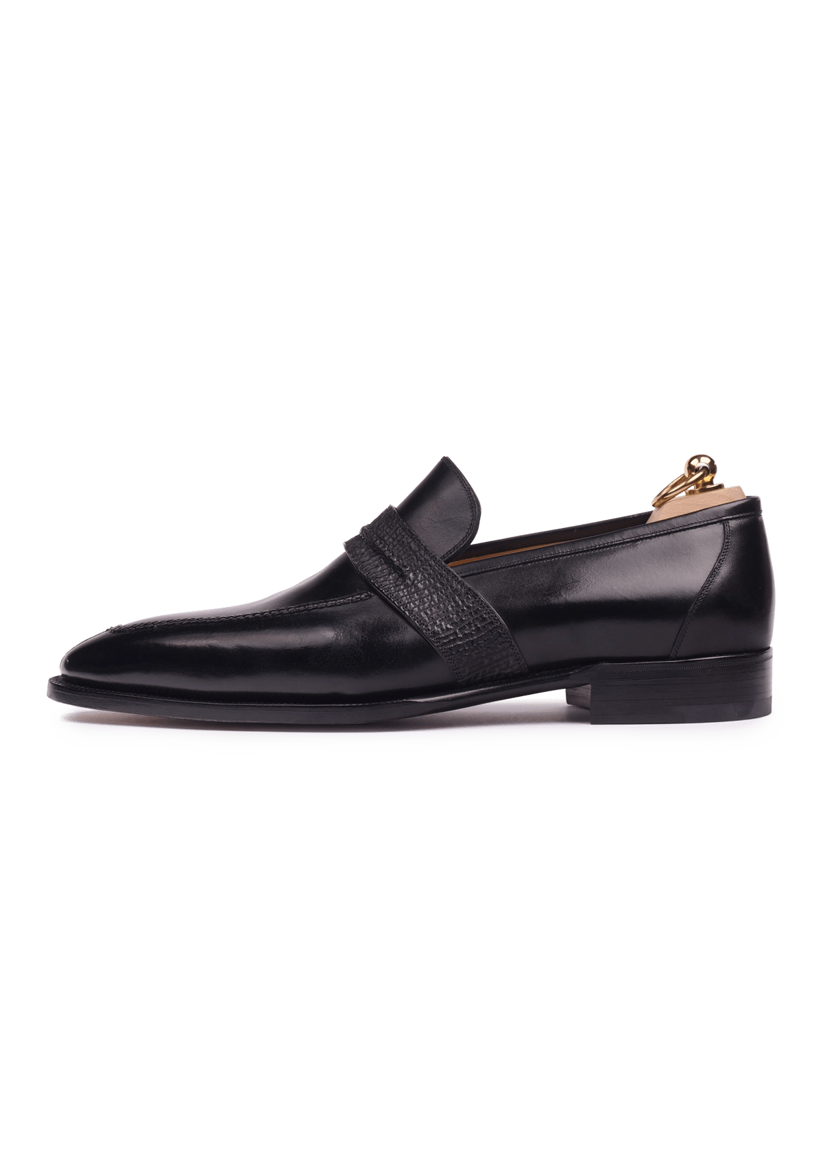Stefano Bemer Loafers C1230 mocassini neri penny squalo