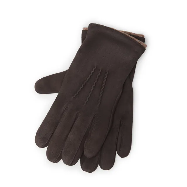 F.lli Rossetti Accessories Man 92238 Guanto Moro Scamosciato