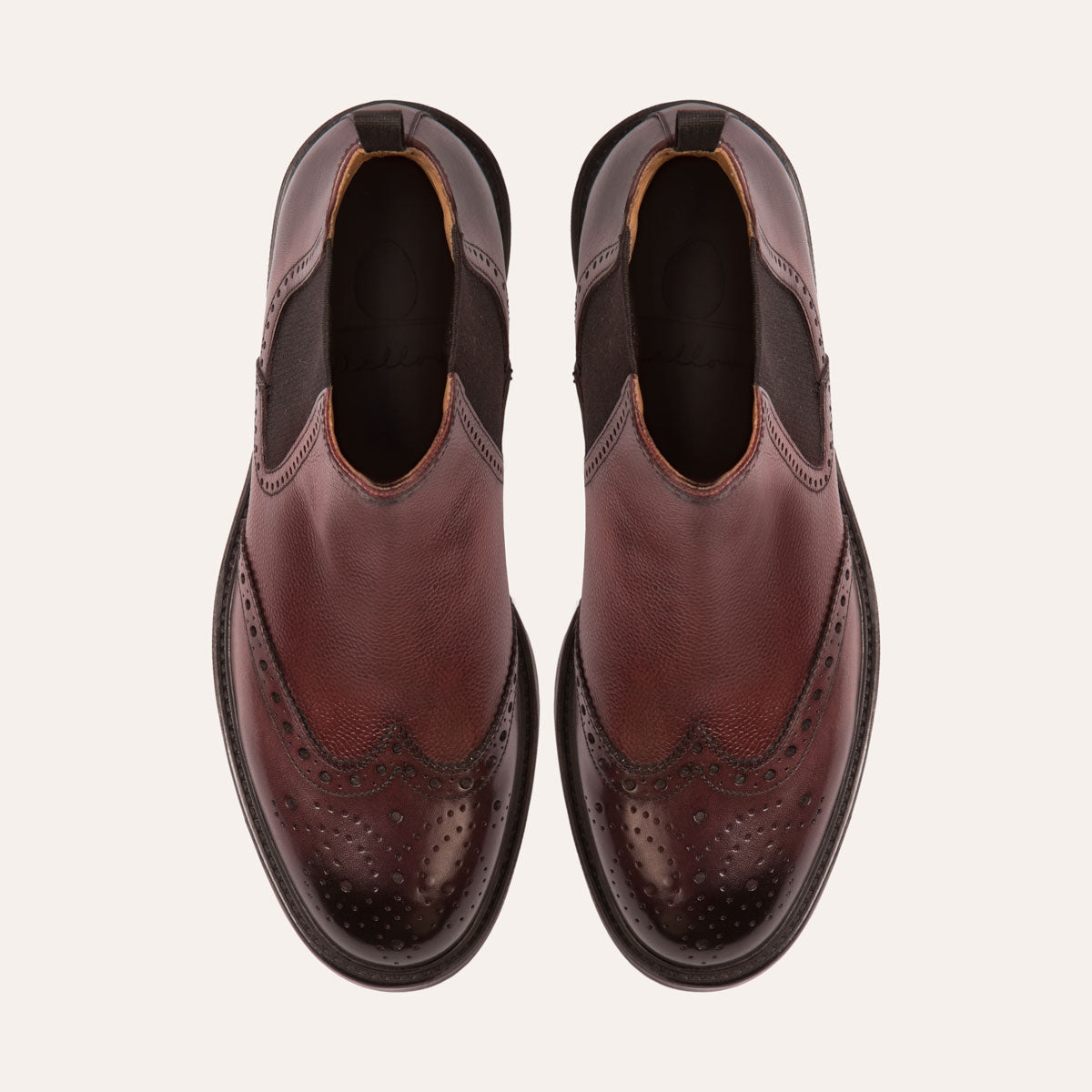 Dellovo Megaride Chelsea Boot Vitello Siena gomma