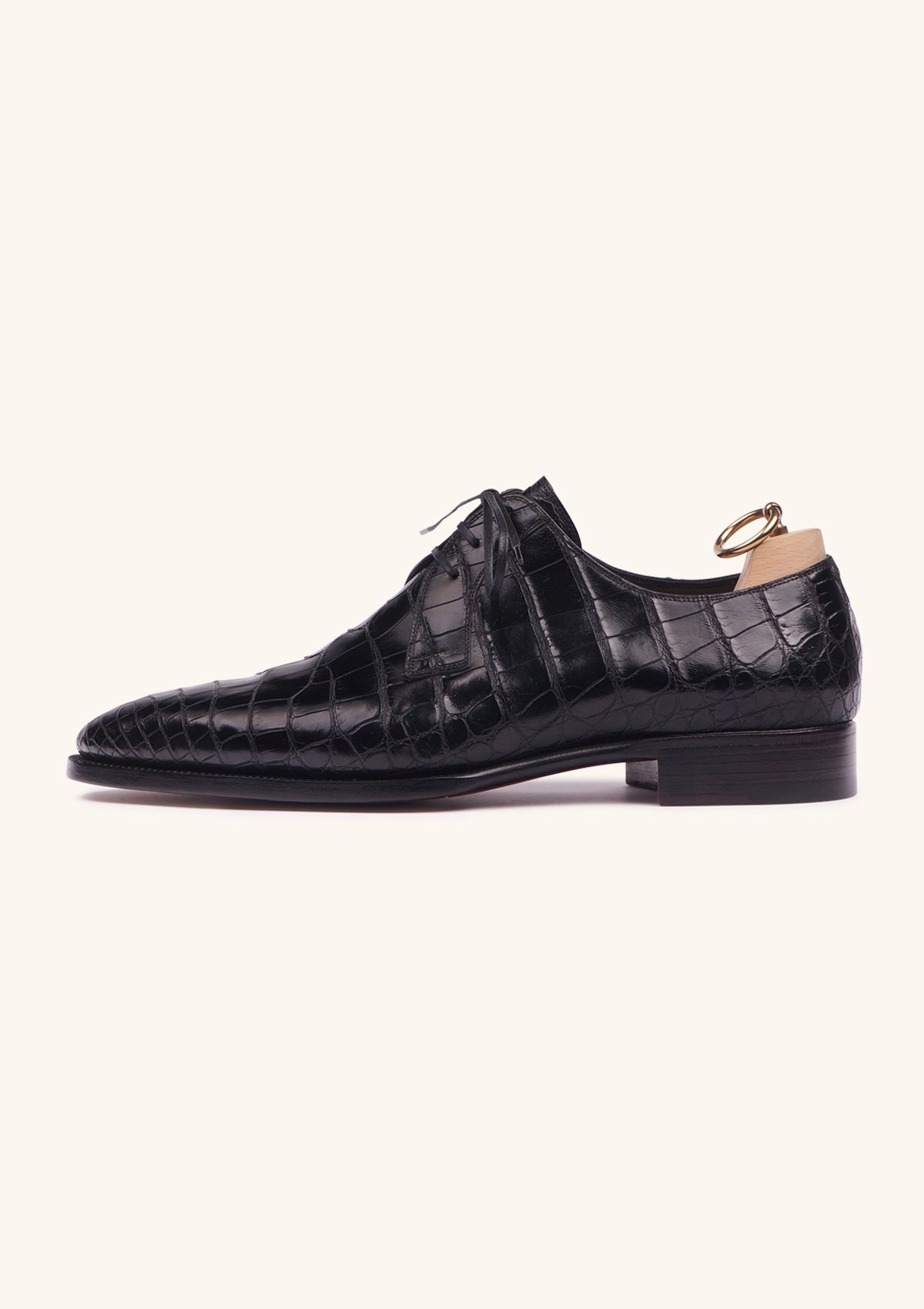 Stefano Bemer Derbies C5240 derby uomo coccodrillo nero 42