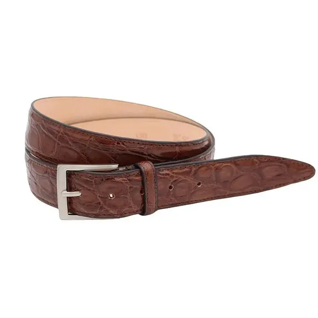 Sandro Barbera Cinture cintura coccodrillo gold 3,5 cm
